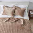 Velvet Box-Stitched Quilt Set - Vivica Collection