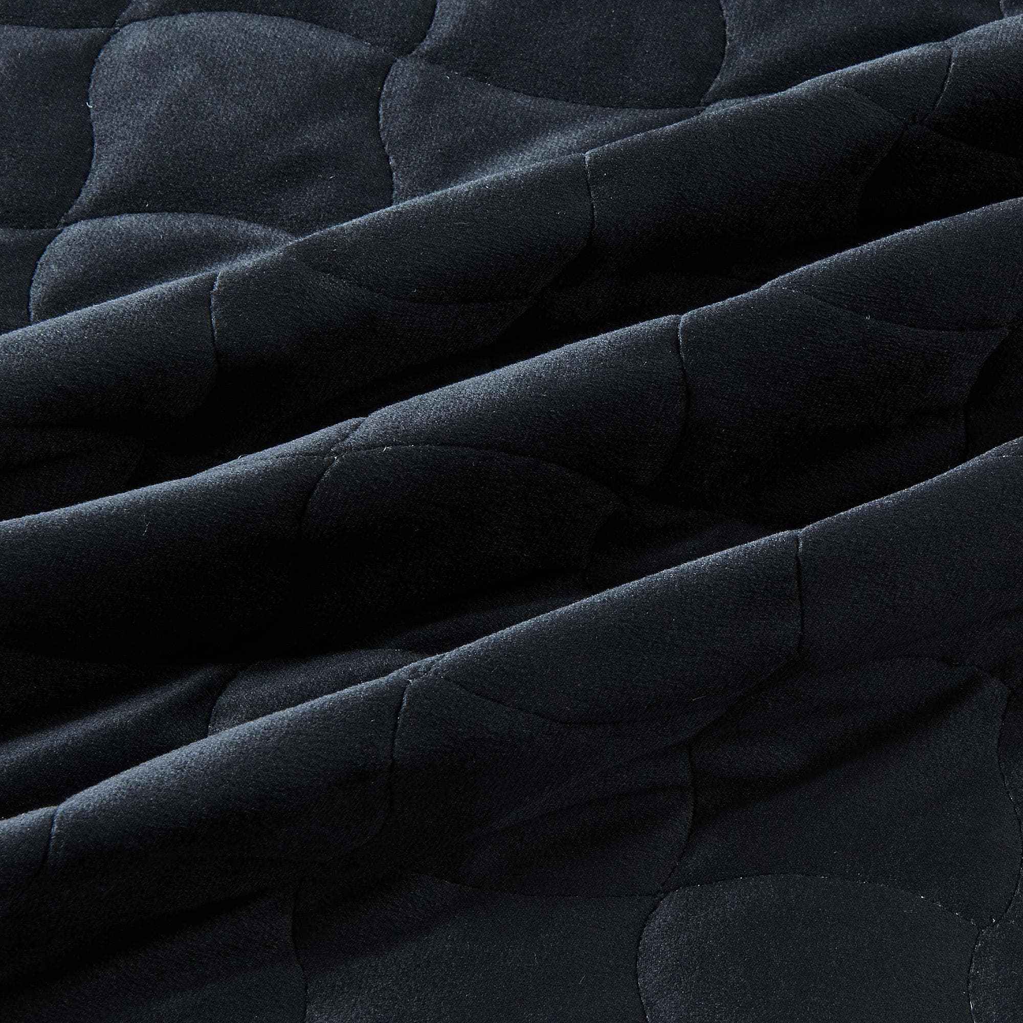 Velvet Box-Stitched Quilt Set - Vivica Collection