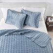 Velvet Box-Stitched Quilt Set - Vivica Collection