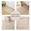 Medallion Machine Washable Accent Runner 2'4
