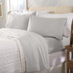 4-Piece Cotton Solid Flannel Sheet - Nordic Collection