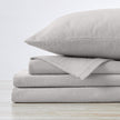 4-Piece Cotton Solid Flannel Sheet - Nordic Collection