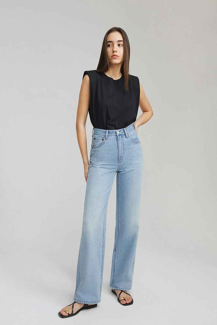 Coney Island Whitefish High Rise Wide Jeans HJ007