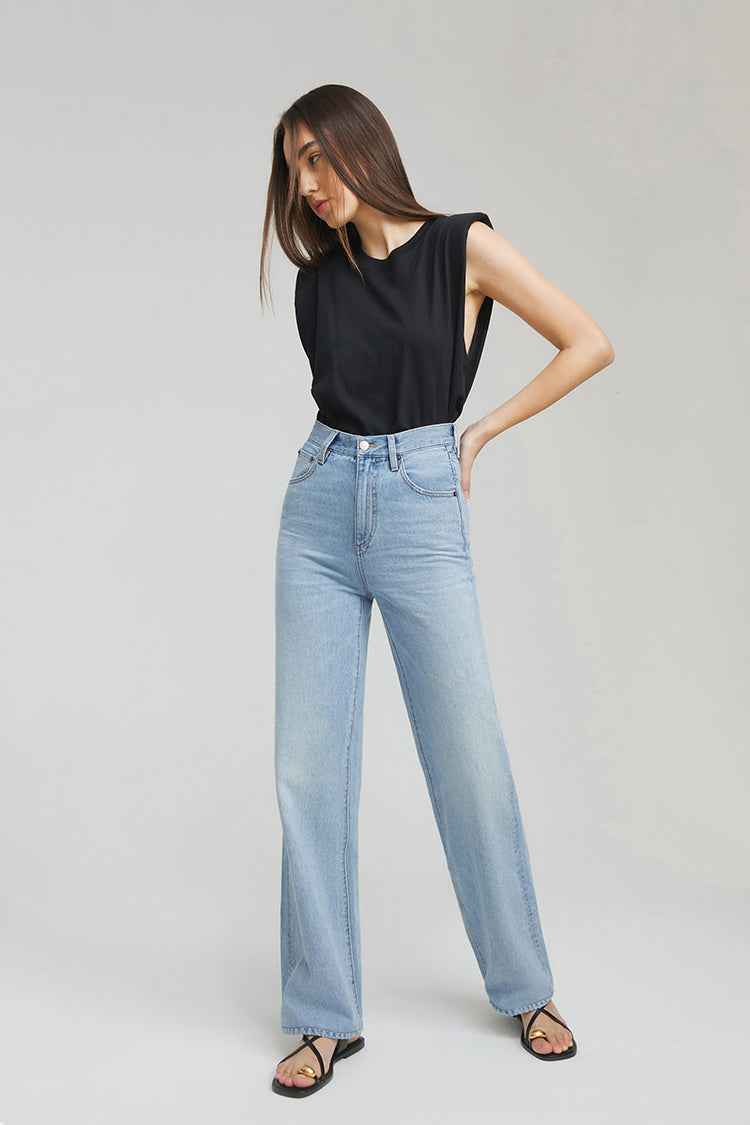 Coney Island Whitefish High Rise Wide Jeans HJ007