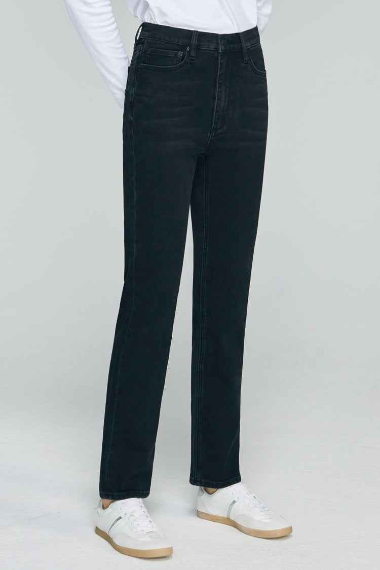 Two Shots High Rise Straight Crop Jeans HJ013
