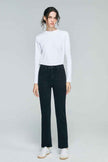 Two Shots High Rise Straight Crop Jeans HJ013