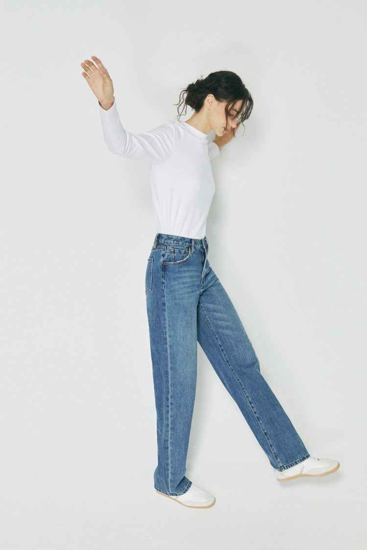 Coney Island Whitefish High Rise Wide Jeans HJ007
