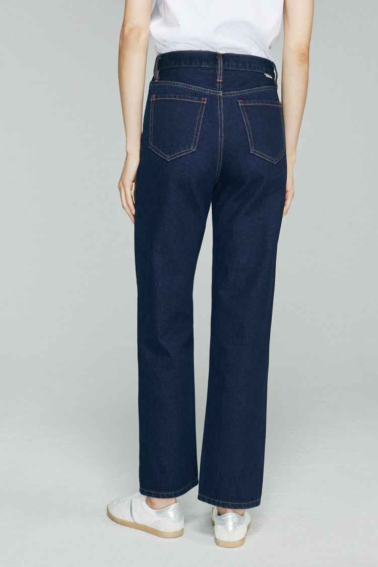 Manhattan High Rise Straight Ankle Jeans HJ160
