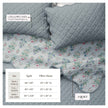Floral Print & Scallopeded Edge Cotton Quilt Set - Katrin Collection