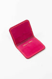 Leather Cardholder Wallet Pink