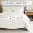 100% Cotton Honeycomb Waffle Duvet Set - Mattea Collection