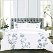 Hydrangea 100% Cotton Embroidered Duvet Cover Set