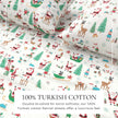 4-Piece Turkish Cotton Christmas Flannel Sheet - Whittaker Collection