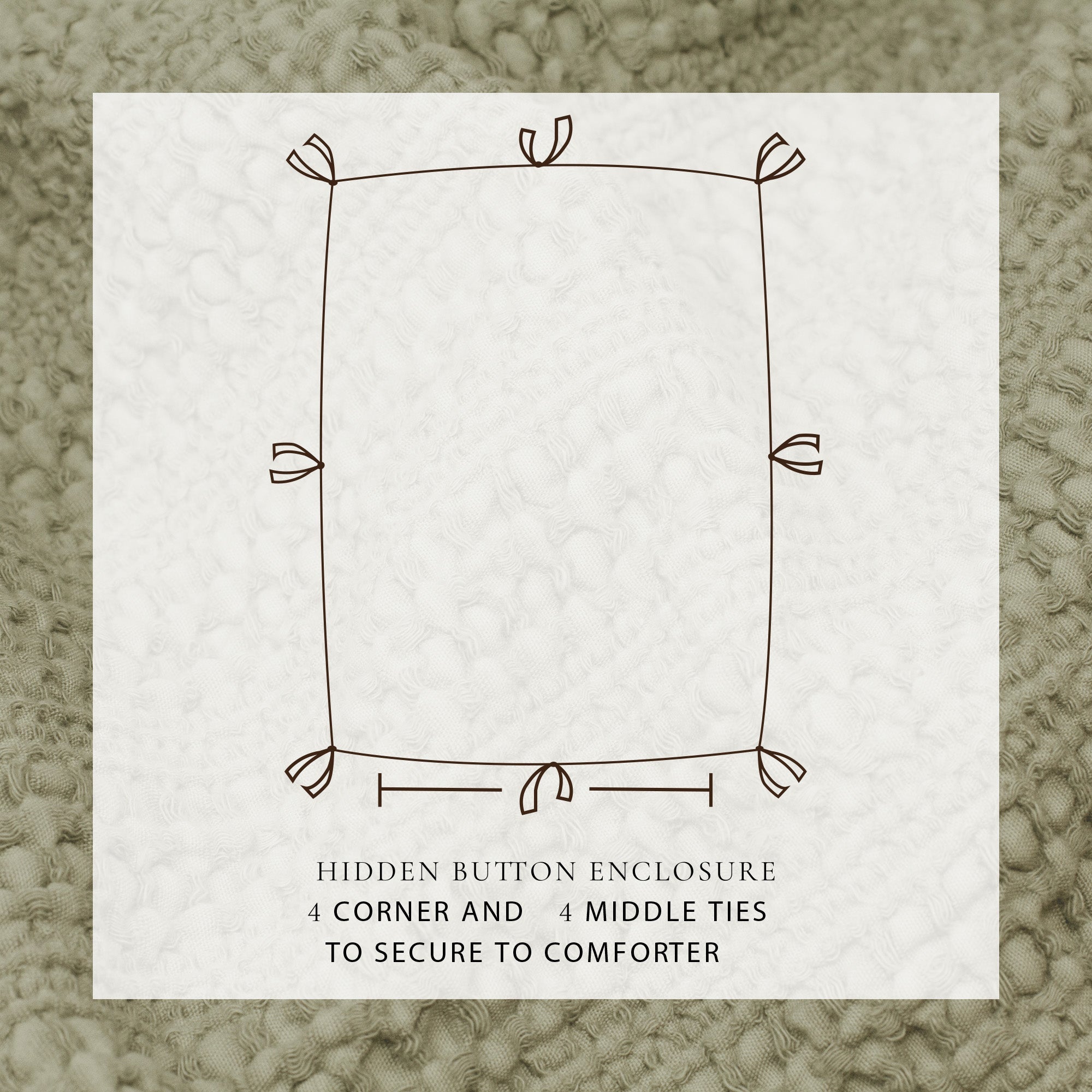 100% Cotton Honeycomb Waffle Duvet Set - Mattea Collection