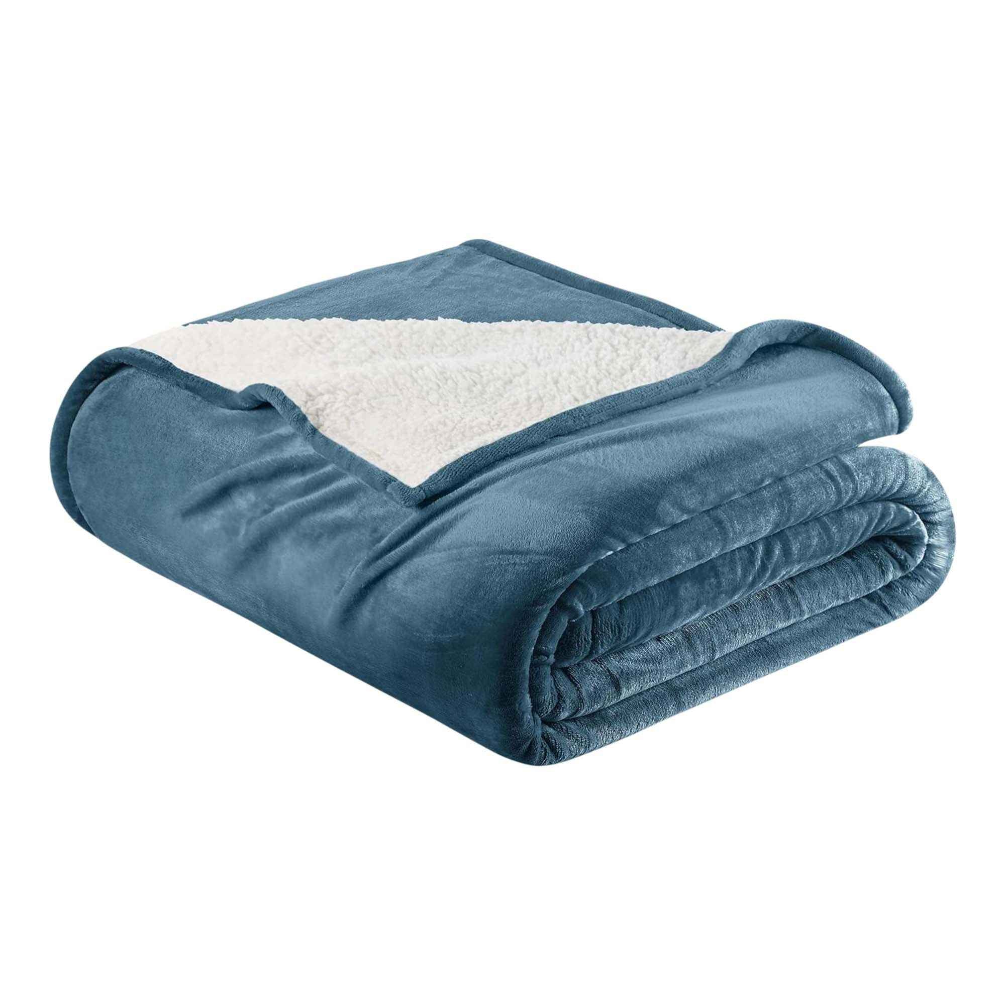 Velvet Plush Sherpa Bed Blanket - Sherpa Fleece Collection