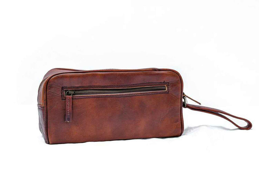 The Single Section Toiletry- Brown