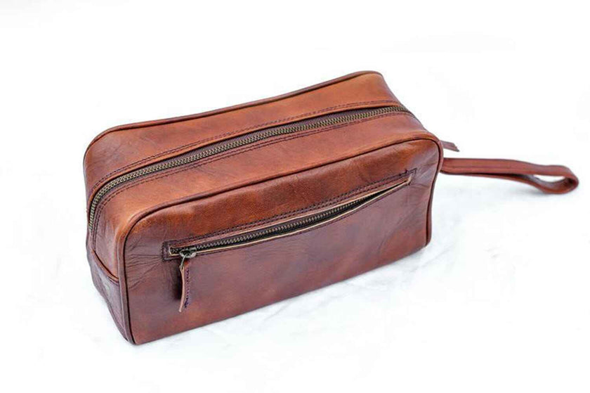 The Single Section Toiletry- Brown