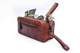The Single Section Toiletry- Brown