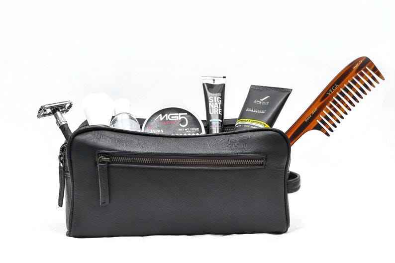 The Twin Section Toiletry- Black