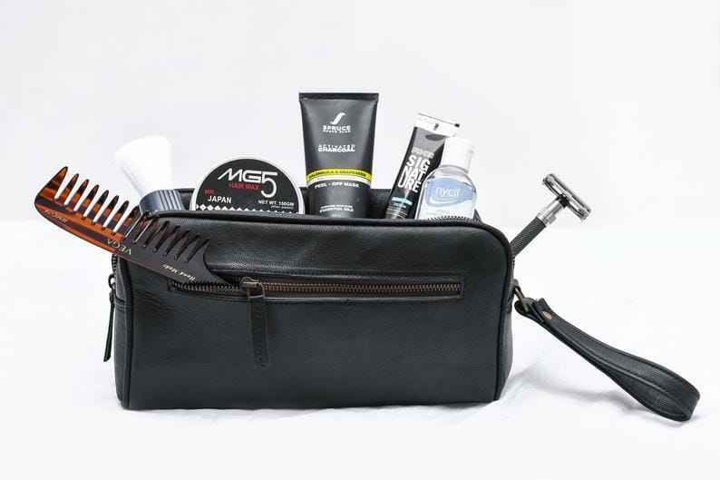 The Single Section Toiletry- Black
