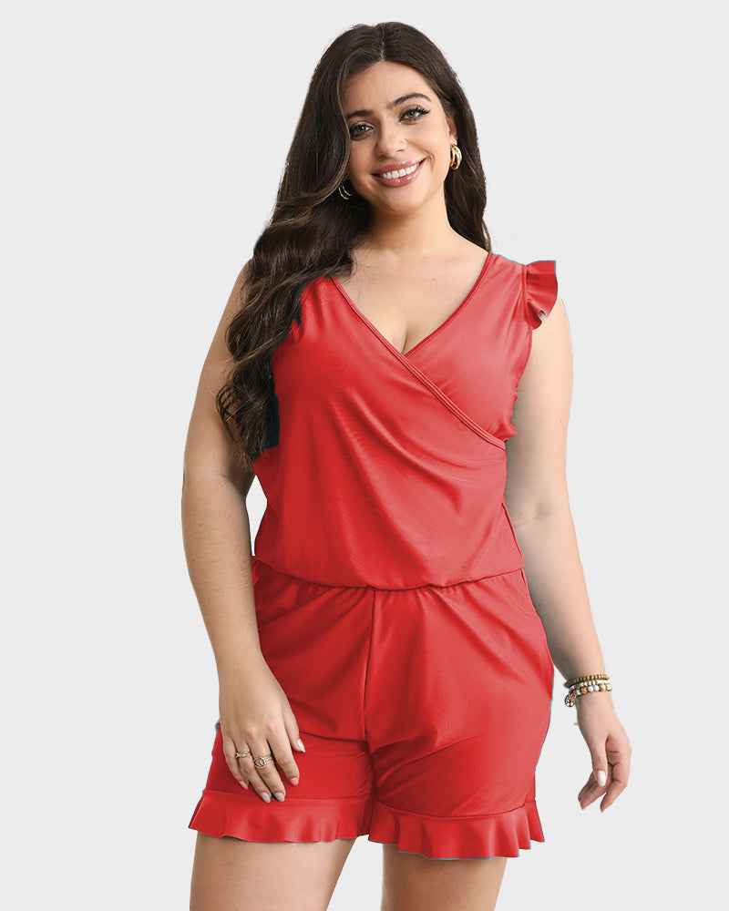 Built-in Bra Swim Romper