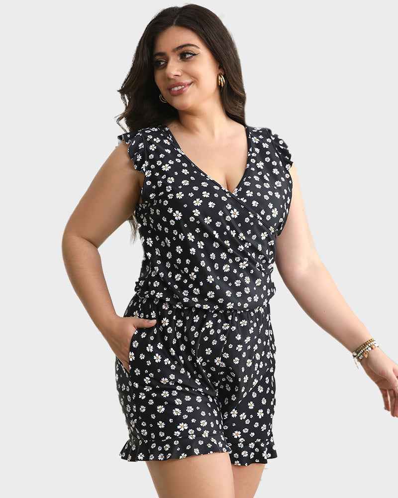 Built-in Bra Swim Romper