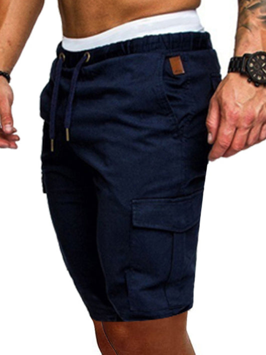 Men's Woven Casual Cargo Multi-Pocket Shorts
