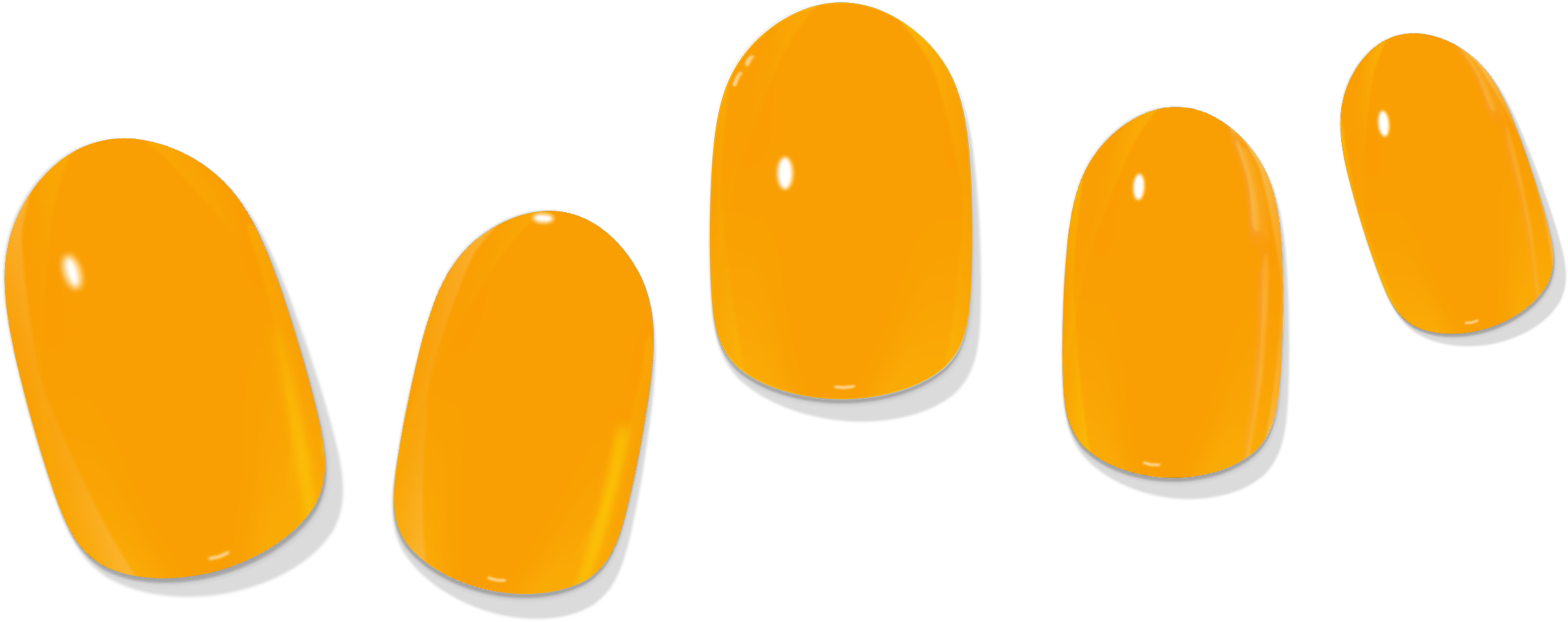 Apricot Solid Gel Nail Wrap