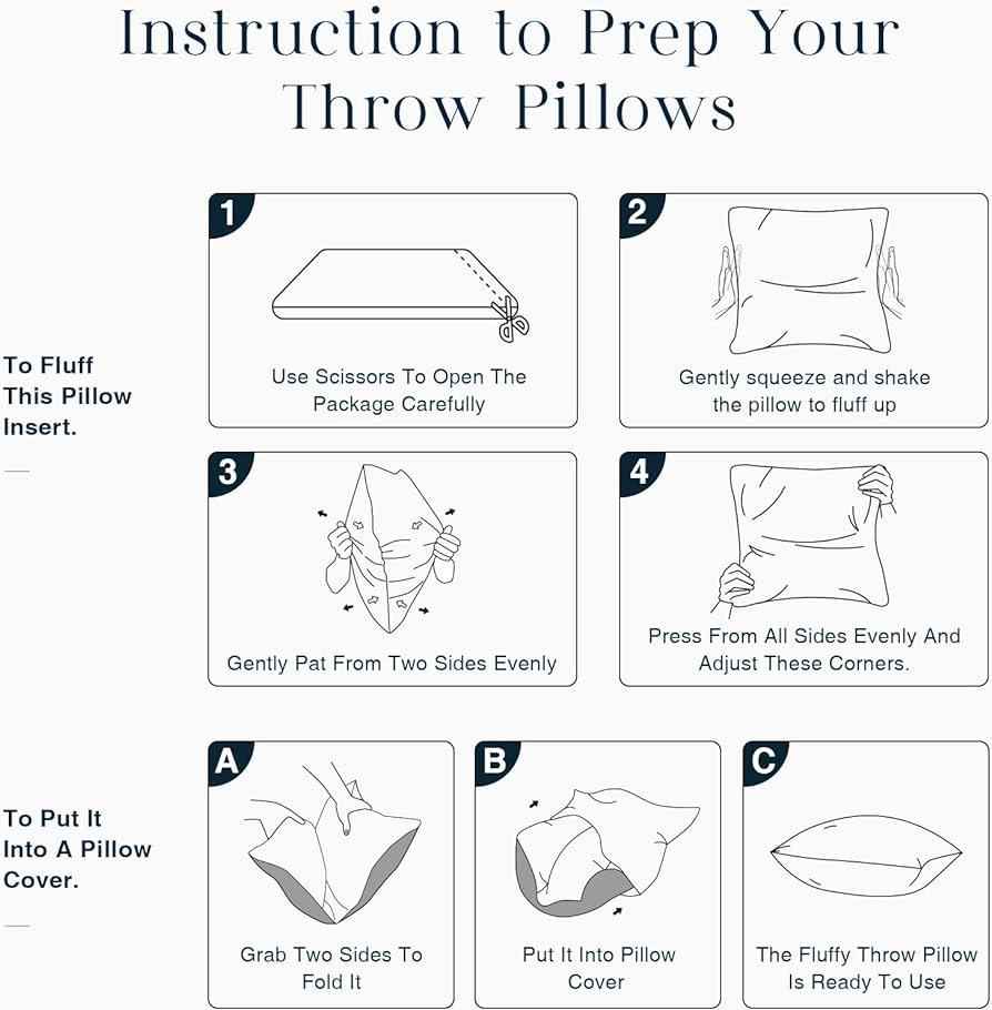 4pcs Throw Pillow Inserts, Square Cushion Inner Soft Fluffy Plump Stuffer Cushion Pillow Core White Pillow Inserts Christmas Decor Halloween Decor Bed Sofa Home Decor