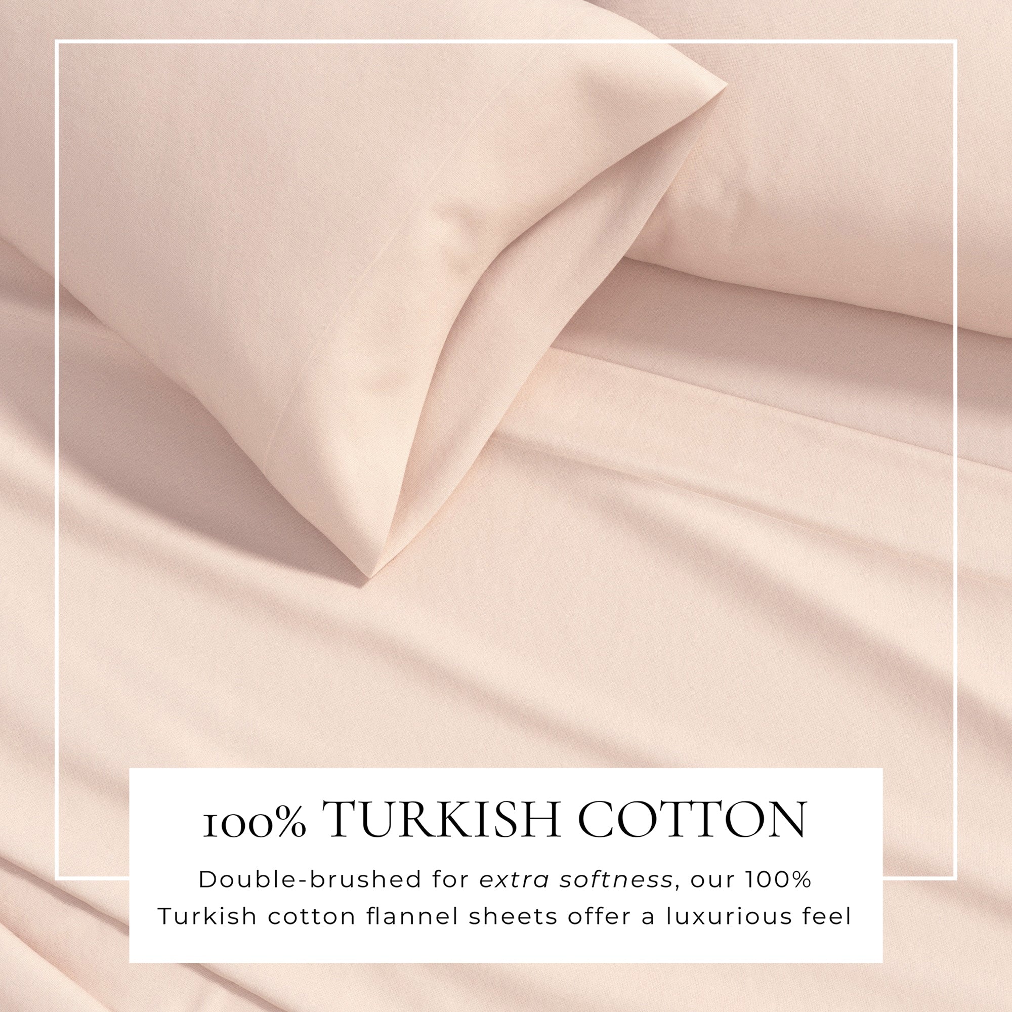 4-Piece Cotton Solid Flannel Sheet - Nordic Collection