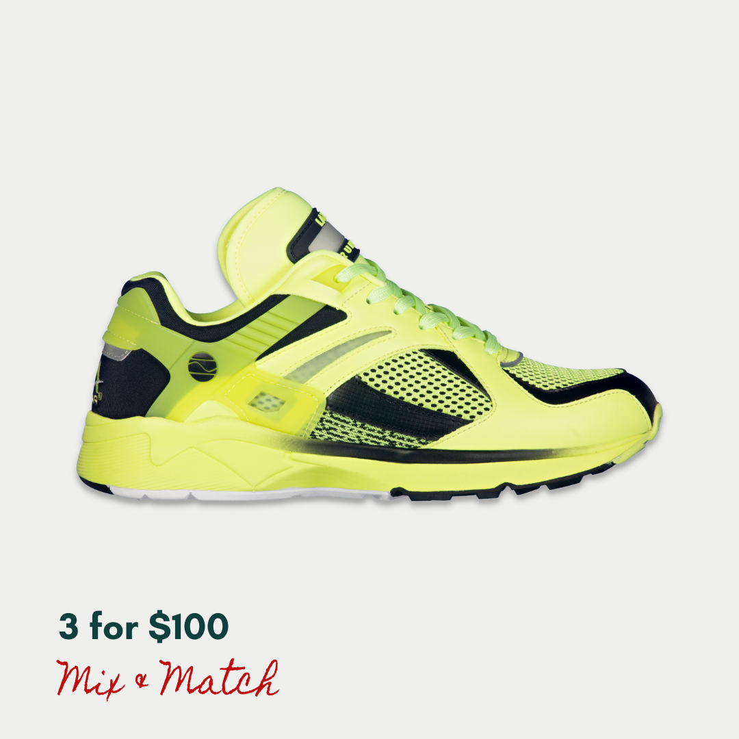 LA Gear Men's Catapult Light-Up x Glow Lowtop | Neon Yellow x Black