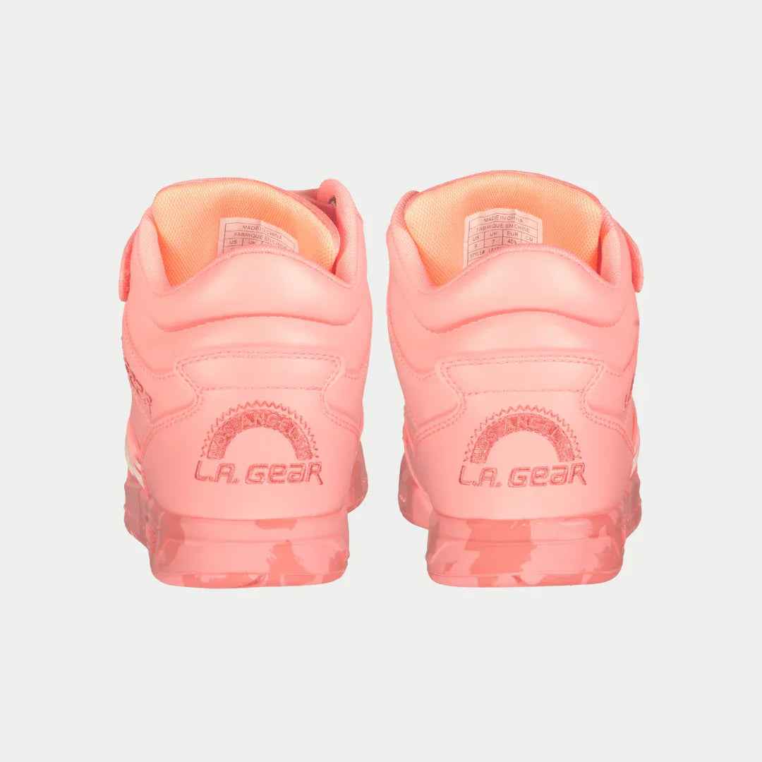 LA Gear Women's Flame Hightop | Neon Peach Glow