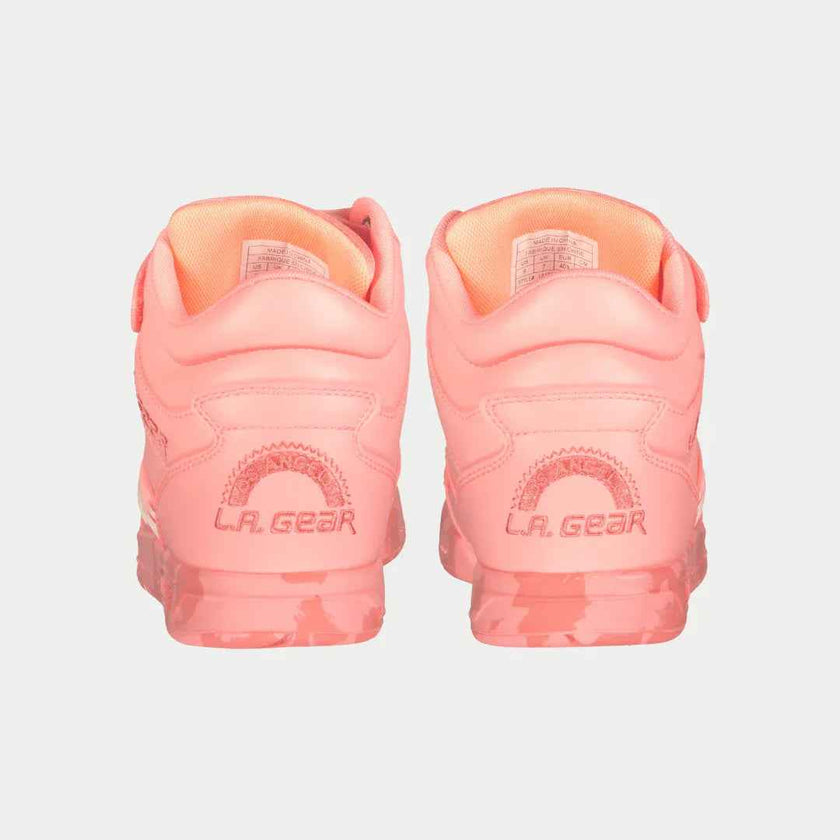 LA Gear Women's Flame Hightop | Neon Peach Glow