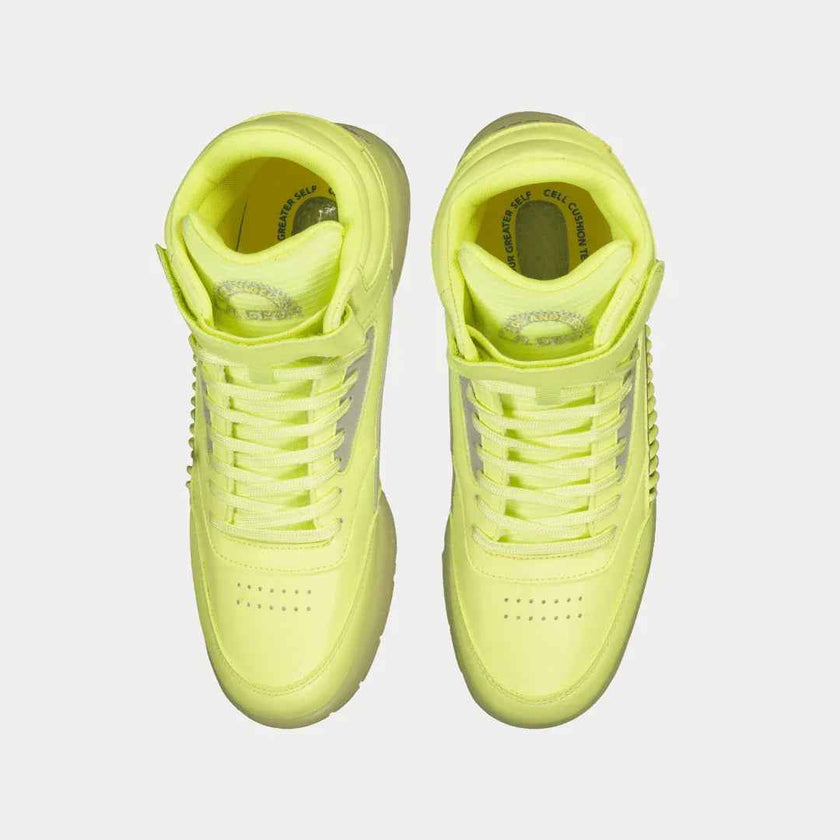 LA Gear Women’s Flame Hightop | Neon Yellow Glow