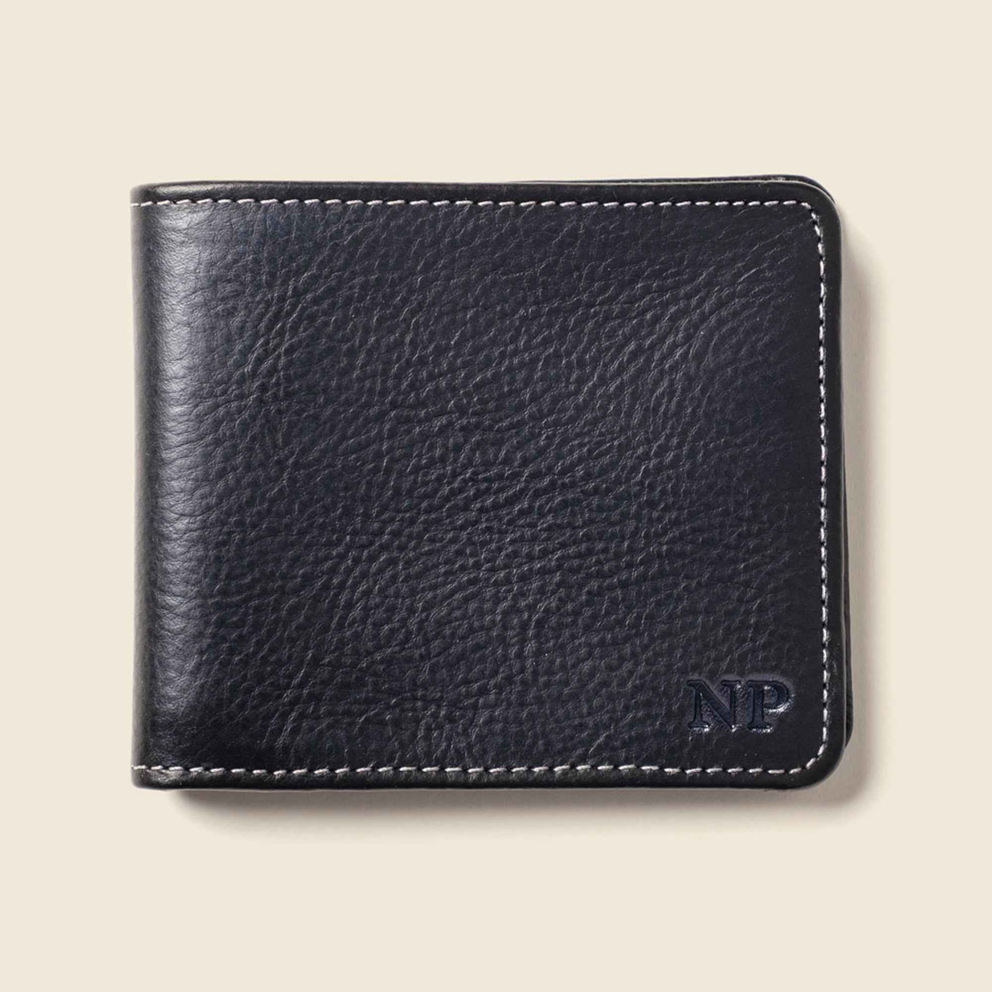 Large Billfold Wallet with RFID protection - Black