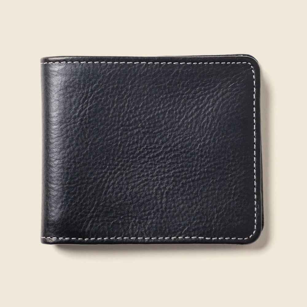 Large Billfold Wallet with RFID protection - Black