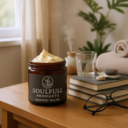 Unsented whipped tallow salt scrub