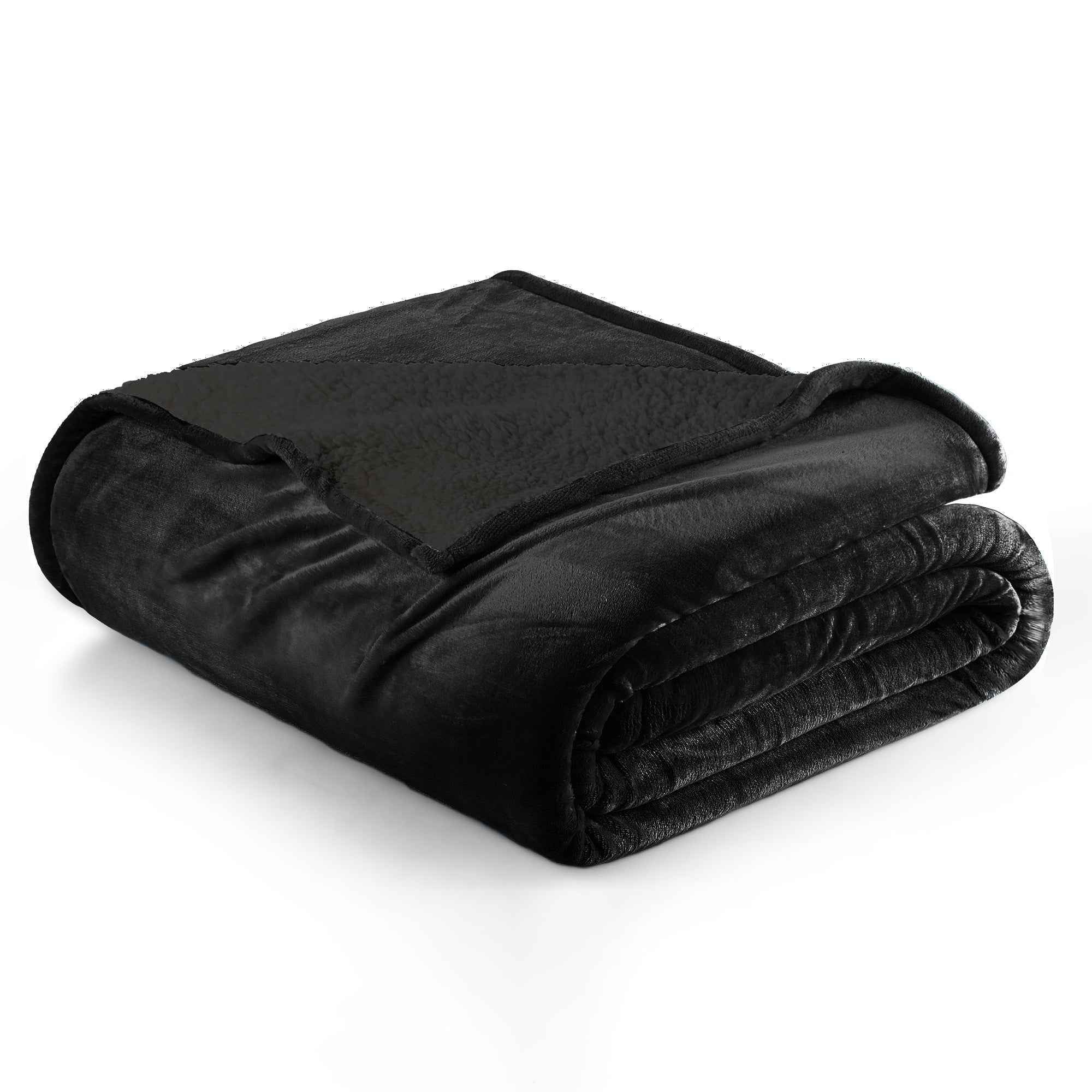 Velvet Plush Sherpa Bed Blanket - Sherpa Fleece Collection