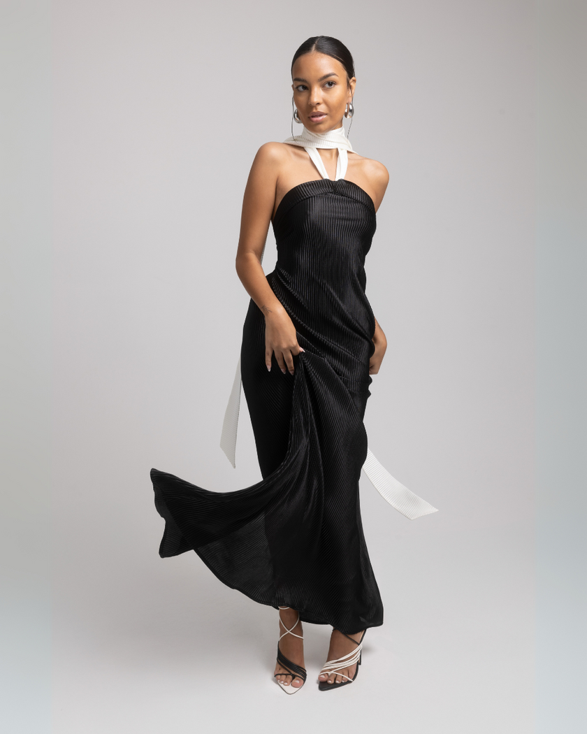 Monaco Maxi Dress - Plisse
