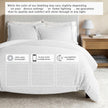 100% Cotton Honeycomb Waffle Duvet Set - Mattea Collection