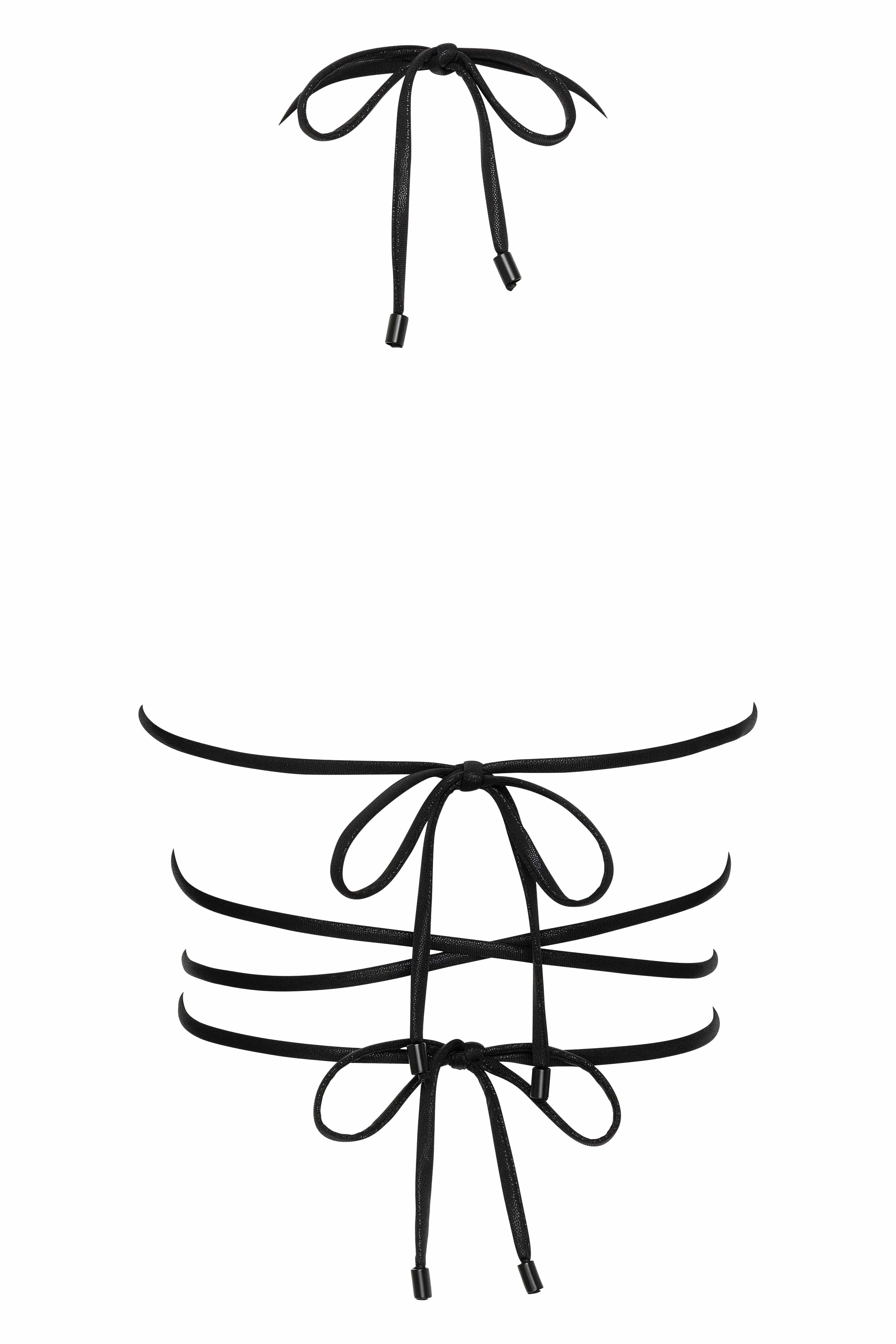 Mariposa Top in black-shimmer