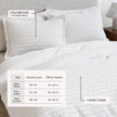 100% Cotton Honeycomb Waffle Duvet Set - Mattea Collection