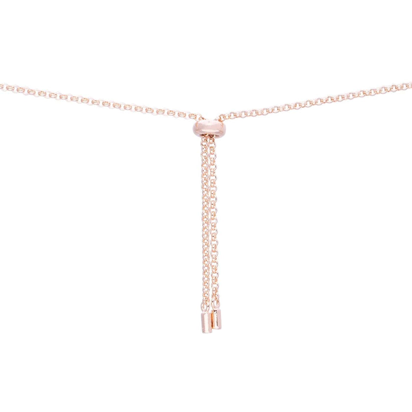 Silver Mother of Perl & Cubic Zirconia Butterfly Necklace Jewelry