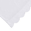Scallop Frame Embroidered Cotton Percale Pillowcase Pair