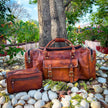 Walker Leather Weekender Bag + Free Toiletry