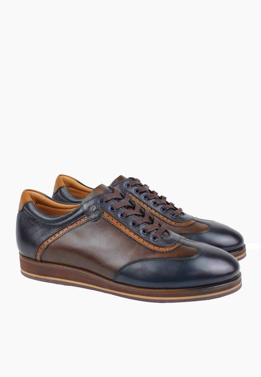 Princeton Sneaker Navy Brown