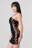 LUXE CHECK PATTERN SEQUINS