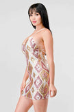 DIAMOND PATTERN DRAWSTRING