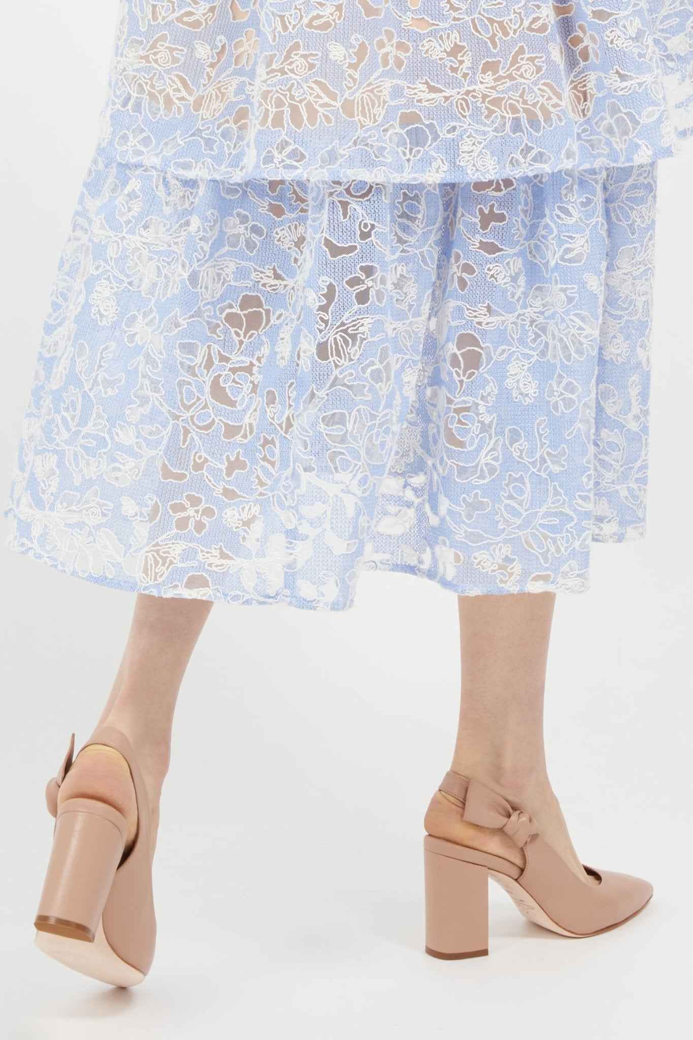 Daphne Leather Slingback Pump Taupe