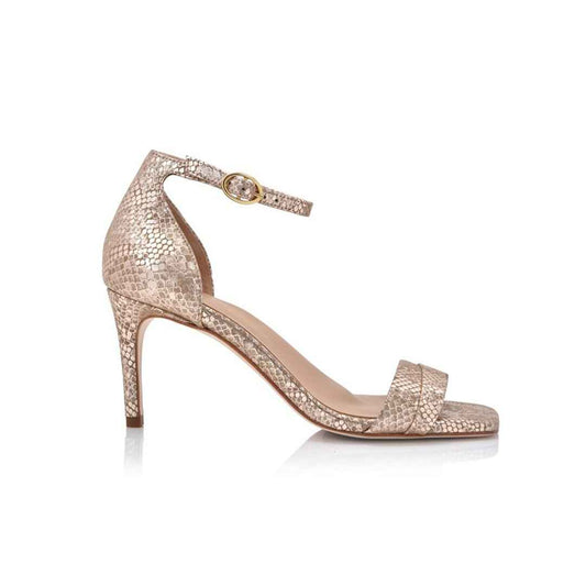 Simone Champagne Metallic Snake